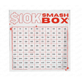 thumbnail image 1 of 10k Savings Challenge Smash Box,10000 Savings Challenge Box, 10k Smash Box for Money, Clear 10k Savings Challenge Smash Box, Money Saving Challenge Box, Unbreakable Piggy Bank for Adults, 1 of 9