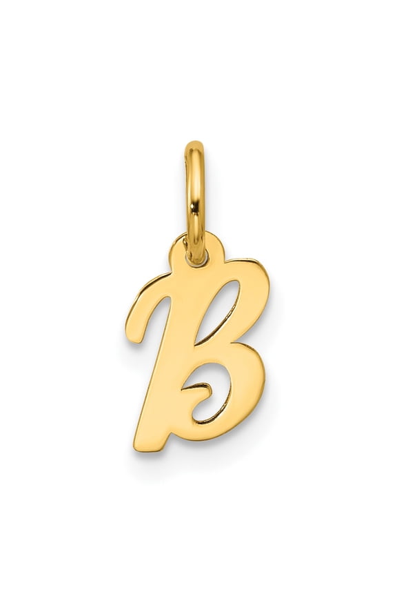10k Small Script Initial B Charm