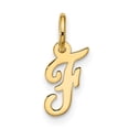 thumbnail image 1 of 10k Small Script Initial F Charm, 1 of 4