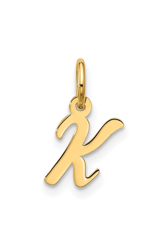 10k Small Script Initial K Charm