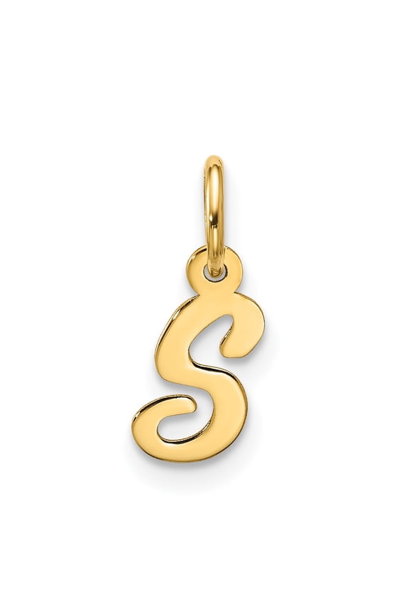 10k Small Script Initial S Charm