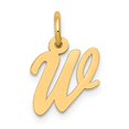 thumbnail image 1 of 10k Small Script Initial W Charm, 1 of 4