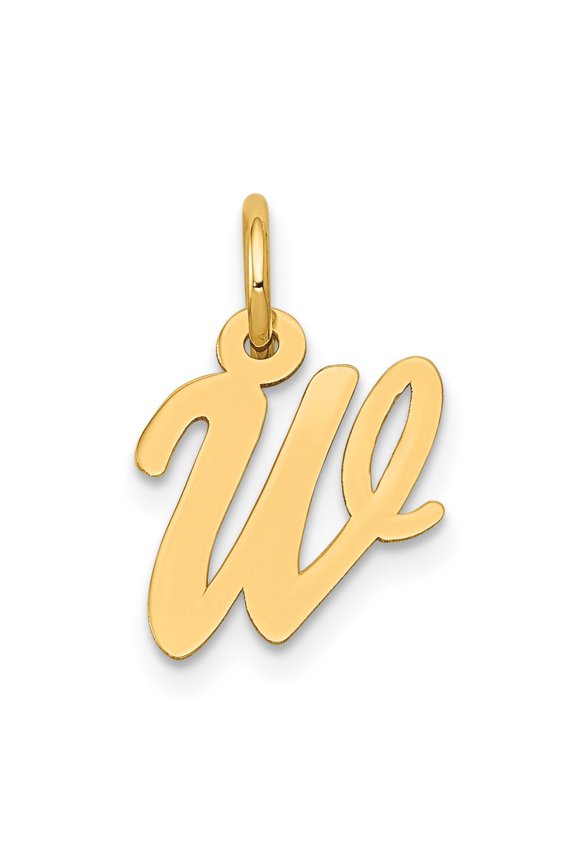10k Small Script Initial W Charm