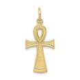 thumbnail image 1 of 10k Solid Flat-Backed Ankh/Egyptian Cross Pendant in 10k Yellow Gold, 1 of 3