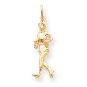 Gold Time Runner Bracelet Charm 10k, Gold