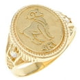 thumbnail image 1 of 10k Solid Yellow Gold Zodiac CZ Ring - Aries, 1 of 5