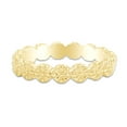 thumbnail image 1 of 10k Solid Yellow GoldPoppy Flower Design Wedding Band Promise Ring Jewelry For Her Women Ring Size-8, 1 of 3
