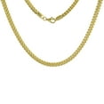 thumbnail image 1 of 10k Solid Yellow Italian Gold Franco Link Chain Necklace Cadena de Oro 4.7mm 30", 1 of 1