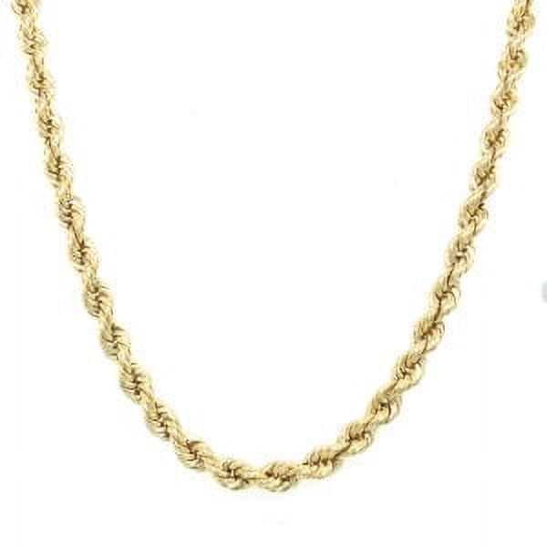10k Super Light Extra Shiny Rope Chain (4, 18