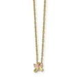 thumbnail image 1 of 10k Tri-Color Black Hills Gold Butterfly Necklace, 1 of 2