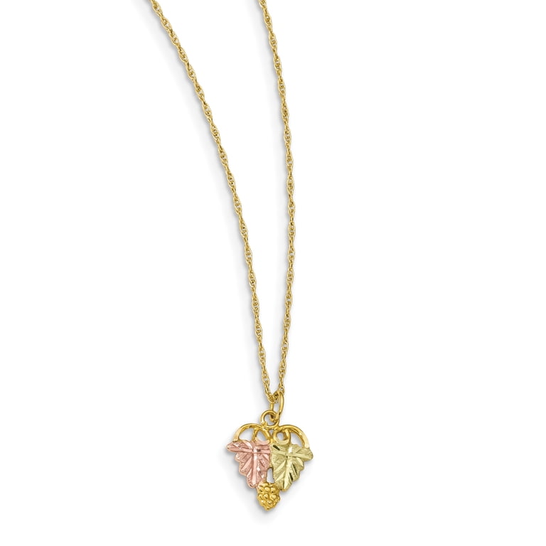 10k Tri-Color Black Hills Gold Necklace - Walmart.com