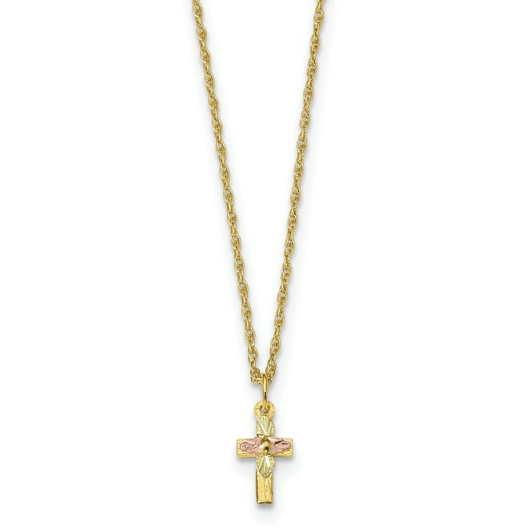 Walmart gold cross necklace hotsell
