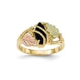 thumbnail image 1 of 10k Tri-color Black Hills Gold Onyx Ring, 1 of 3