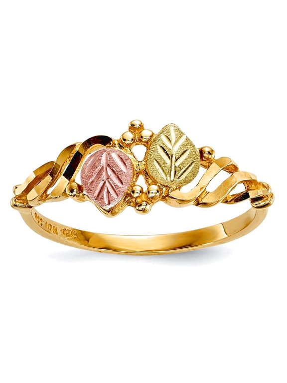 10k Tri-color Black Hills Gold Ring Size 7.00 Ring for Women