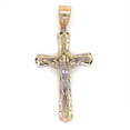 thumbnail image 1 of 10k Two Tone Crucifix Pendant, 1 of 2