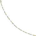 thumbnail image 1 of 10k Two Tone Gold Polished Fancy Link Anklet, 1 of 3
