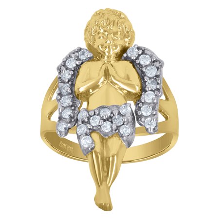 10k Two-tone Gold Cubic-Zirconia His & Hers Trio Ring Set