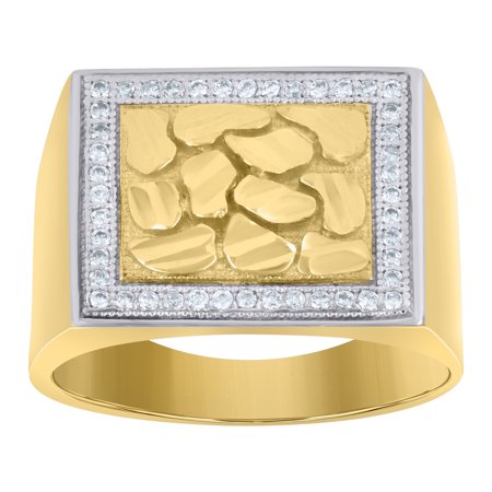 10k Two-tone Gold Cubic-Zirconia His & Hers Trio Ring Set