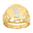 thumbnail image 1 of 10k Two-tone Gold Mens Letter Name Personalized Monogram Initial Y Band Ring 16x3.20mm Wide Size 9 Wedding Band for Men, 1 of 2