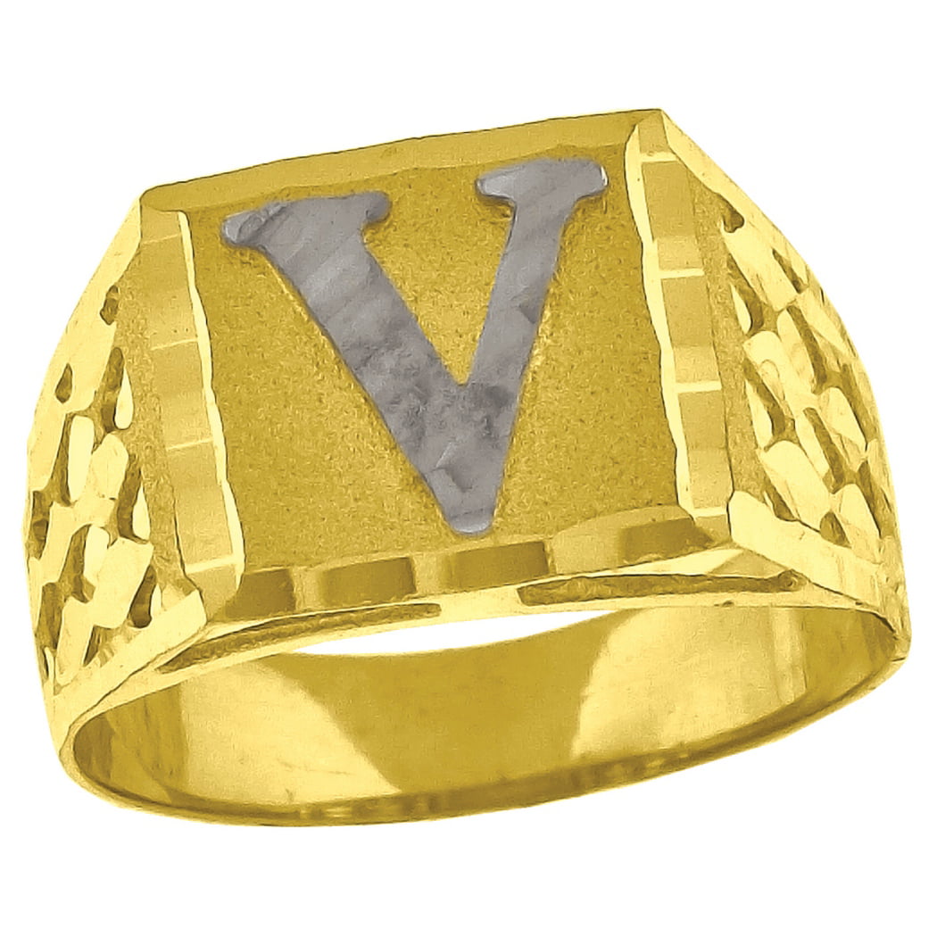 Letter V Ring, Handmade Name Ring, Monogram V Letter Ring, Silver Alphabet  Jewelry, Gold Coated Signet Ring, A-Z Letter Ring, V Initial Ring - Etsy