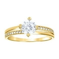 thumbnail image 1 of 10k Two-tone Gold Womens Round Cubic Zirconia Engagement Ring Engagement Ring for Women - 1.9 Grams, 1 of 2