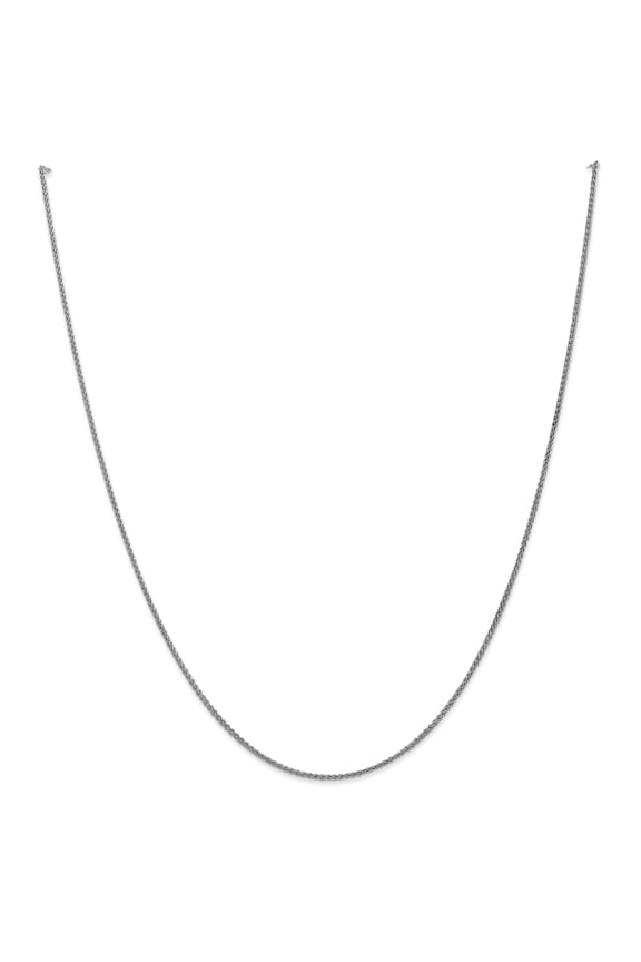 10k WG 1.25mm Solid Polished Spiga Chain
