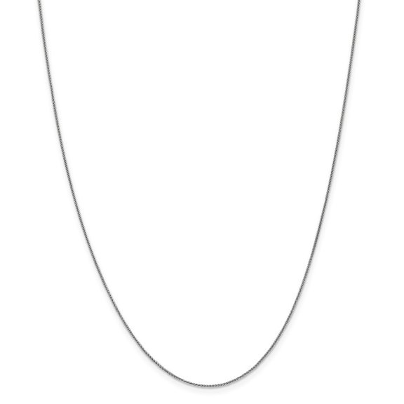 10k Wg .8mm Spiga Chain Necklace - 1.8 Grams - 24 Inch