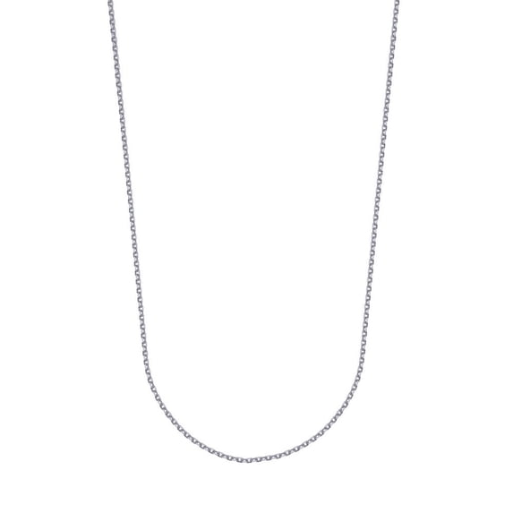 10k White Gold 1.05mm Sparkle-Cut Cable Chain Necklace Lobster Claw Closure - 2.0 Grams - 24 Inch