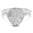 thumbnail image 1 of 10k White Gold 1/2ct TDW Diamond Cluster Ring (H-I, I1-I2), 1 of 8