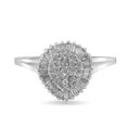 thumbnail image 1 of 10k White Gold 1/2ct TDW Diamond Cluster Ring (H-I, I1-I2), 1 of 6