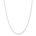 thumbnail image 1 of 10k White Gold 1.3mm Machine Made Diamond Cut Rope Chain, 1 of 1