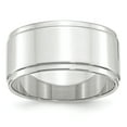 thumbnail image 1 of 10k White Gold 10mm Flat with Step Edge Band Size 11.5, 1 of 1