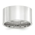 thumbnail image 1 of 10k White Gold 12mm Standard Weight Flat Comfort Fit Wedding Band Size 10.5 1WFLC120, 1 of 5