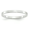 thumbnail image 1 of 10k White Gold 2mm Lightweight Flat Band Size 4, 1 of 1