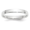 thumbnail image 1 of 10k White Gold 3mm Lightweight Comfort Fit Band Size 10, 1 of 1