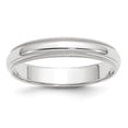 thumbnail image 1 of 10k White Gold 4mm Milgrain Half Round Band Size 4.5, 1 of 1