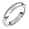 thumbnail image 1 of 10k White Gold 4mm Polished Comfort-Fit Band Ring Size 10 Ring for Women and Men - 5.9 Grams, 1 of 2