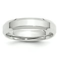 thumbnail image 1 of 10k White Gold 5mm Bevel Edge Comfort Fit Band Size 6.5, 1 of 1