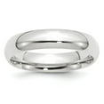 thumbnail image 1 of 10k White Gold 5mm Comfort Fit Men's Plain Classic Wedding Band Ring Size 12.5, 1 of 6