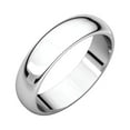 thumbnail image 1 of 10k White Gold 5mm Half Round Band Ring - 4.8 Grams - Size 10, 1 of 2