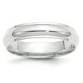 thumbnail image 1 of 10k White Gold 5mm Half Round with Edge Wedding Band Size 12.5 1WHRE050, 1 of 4
