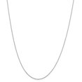 thumbnail image 1 of 10k White Gold .5mm Solid Sparkle-Cut Cable Chain Necklace - .6 Grams - 16 Inch, 1 of 4
