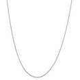 thumbnail image 1 of 10k White Gold .5mm Solid Sparkle-Cut Cable Chain Necklace - .7 Grams - 20 Inch, 1 of 4