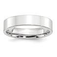 thumbnail image 1 of 10k White Gold 5mm Standard Weight Flat Comfort Fit Wedding Band Size 12.5, 1 of 5