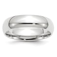thumbnail image 1 of 10k White Gold 6mm Standard Comfort Fit Band Size 8.5, 1 of 1