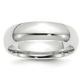 thumbnail image 1 of 10k White Gold 6mm Standard Weight Comfort Fit Wedding Band Size 12, 1 of 1