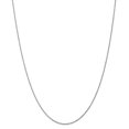 thumbnail image 1 of 10k White Gold .8mm Polished Lite Small Rope Chain Necklace - .9 Grams - 20 Inch, 1 of 2