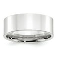 thumbnail image 1 of Primal Gold 10 Karat White Gold 8mm Standard Flat Comfort Fit Band Size 9.5, 1 of 5