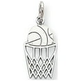 thumbnail image 1 of 10k White Gold Basketball & Net Charm, 1 of 3