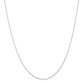 thumbnail image 1 of 10k White Gold Carded Cable Rope Chain Necklace - .4 Grams - 20 Inch - Measures 0.5mm Wide, 1 of 2